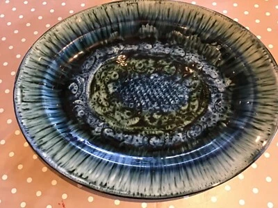 Vintage Studio Pottery Portmadoc Pottery Wales Large Serving Platter / Charger. - Image 1 of 4