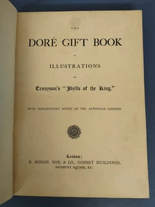 c1890s Gustave Dore Gift Book of Illustrations to Tennyson's Idylls of the King - Picture 1 of 21