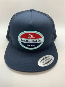 Red Dirt Hat Vintage Navy Mesh Trucker Patch Cap RDHC-246 SnapBack - Picture 1 of 4