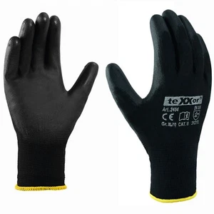1-240 Paar Arbeitshandschuhe Montagehandschuhe Mechanikerhandschuhe PU Nylon Neu - Bild 1 von 9
