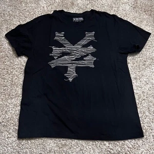 Camisa Zoo York Para Hombres Grande Negra Blanca Logo Grande Monopatín Ropa de Calle Informal T - Imagen 1 de 10