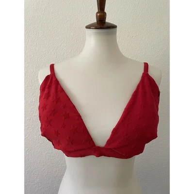 Traje de baño antiguo azul marino para mujer talla 2X bikini top triángulo natación patriótica nuevo con etiquetas Foto 1 de 4