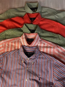 Polo Ralph Lauren Classic Fit Herren Kurzarm Button Down Paket (5) Größe LG - Bild 1 von 23