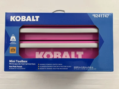 NIB Kobalt Mini Toolbox New Color Hot Pink 2 Drawer 6241747 - Image 1 of 4