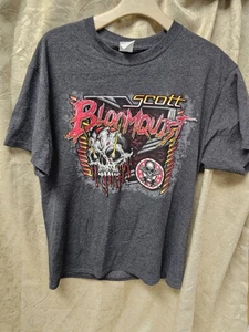 Vintage Scott Bloomquist Racing T-Shirt.  Größe L.  Top Zustand - Bild 1 von 8