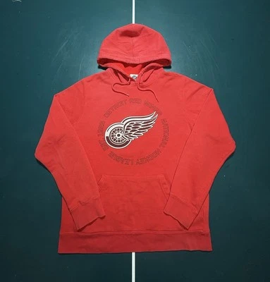 Detroit Red Wings NHL Hoodie Sweatshirt Pullover Red Classic Men’s Size Medium - Image 1 of 4