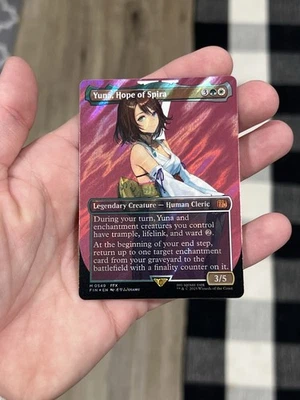 Yuna, Hope of Spira (Borderless) (Surge Foil) Final Fantasy Foil - Image 1 of 2