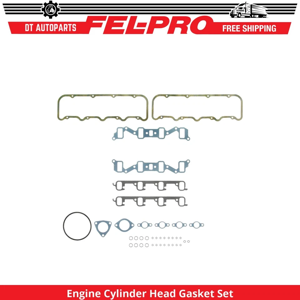 For 1982-1986, 1988-2000 GMC K2500 Engine Cylinder Head Gasket Set Fel-Pro - Image 1 of 1