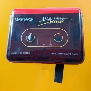 Vintage Magnavox Moving Sound Stereo Cassette Player D-6606 TESTED WORKS - Picture 1 of 3