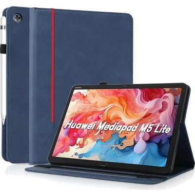 Hülle für Huawei Mediapad M5 Lite 10 1 Blau Ultradünn  Case - Bild 1 von 4