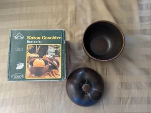 Vintage Friesland Melitta Germany Ceramic Pottery Apple Bowl w/ Lid - Picture 1 of 9