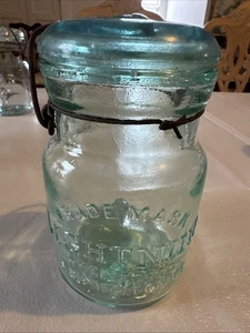 Lightning Vintage Blau Pint Größe Einmachglas - Bild 1 von 6
