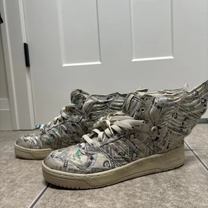 Rare Adidas Jeremy Scott Original Size 10 JS Wings 2.0 Money High Trainers Shoes - Picture 1 of 7