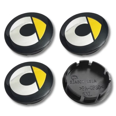 Buje de tapa central de rueda de aleación x4 para Smart Fortwo Forfour Roadster 56 mm amarillo Foto 1 de 4