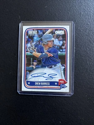 Burress Onyx Vintage 2024 Auto Drew #VADRBU Auto Foto 1 de 2