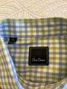 DAVID DONAHUE SZ 18 - 36/37 100% COTTON LS DRESS SHIRT - NO WEAR - Picture 1 of 10