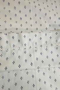 Threshold Global Blue Dot 400 Fadenzahl Queen Flaches Laken 100% Baumwolle - Bild 1 von 8