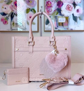 ALDO Bag Monogram Tote - Blush Pink - Picture 1 of 8