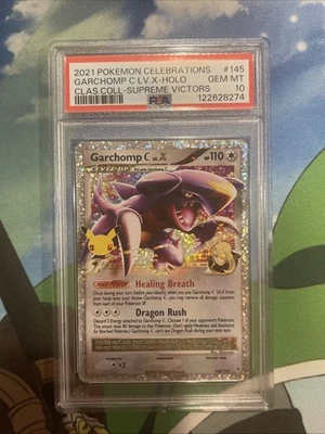 2021 POKEMON CELEBRATIONS CLASSIC COLLECTION #145 GARCHOMP C LV.X-HOLO PSA 10 - Image 1 of 2