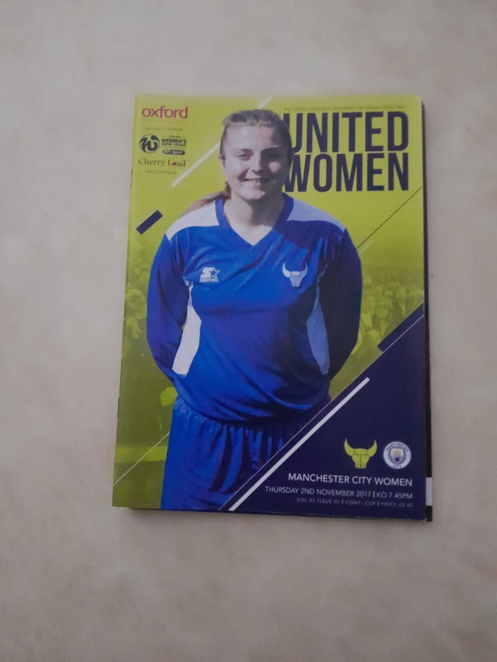 OXFORD UNITED LADIES V MANCHESTER CITY WOMEN ( THURSDAY 2ND NOVEMBER 2017 ) - Image 1 of 1