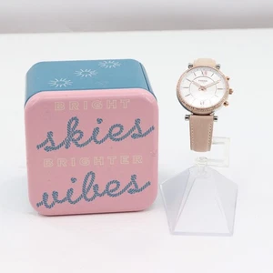 Fossil Carlie Watch 35 mm Stainless Steel Case Leather Strap (PZ1004763) - Picture 1 of 8