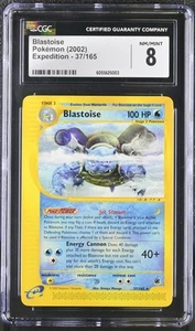 CGC 8 Blastoise 2002 Expedition 37/165 Pokemon Card psa - Picture 1 of 2