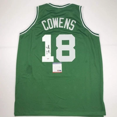 Autographed/Signed DAVE COWENS Boston Green Basketball Jersey PSA/DNA COA Auto - Image 1 of 4