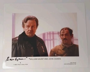 Autographed photo signed BBC Cast  William Gaunt and John Ogwen Doctor Who 10x8 - Picture 1 of 2