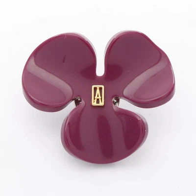 Broche Alexandre De Paris Accesorio Plástico Púrpura Usado KMx64 Foto 1 de 4