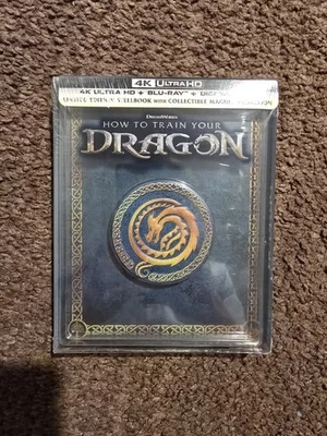 How To Train Your Dragon (2025) STEELBOOK (4K+Blu-ray+Digital) Brand New! - Image 1 of 3