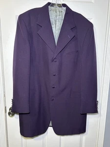 Stacy Adam’s Herren Langarm 4 Knopf Blazer Deep Purple Gr. 44R Neu ohne Etikett - Bild 1 von 7