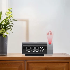 User Friendly LED Projection Clock for Time and Temperature Monitoring - Picture 1 of 12