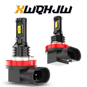 Super Bright H8 H9 H11 6000K White 55W LED Fog Light Conversion Kit 4000lm - Picture 1 of 11