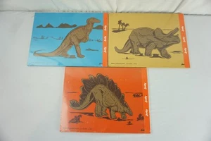 Lot of 3 Judy Dinosaur Puzzles Stegosaurus Triceratops & Anatosaurus New Sealed! - Picture 1 of 10