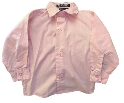 Camisa de vestir rosa con botones Phat Farm vintage de 18 meses para niños pequeños Y2K Foto 1 de 4