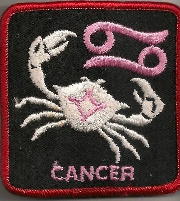Cancer Zodiac Symbol Patch Sew On Badge Collectable Patch - Image 1 of 1