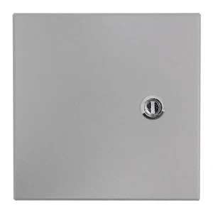 WIEGMANN N1C080804 CAJA DE ACERO CON BISAGRAS, NEMA-1, GRIS, 8" X 8" X 4" - Imagen 1 de 4