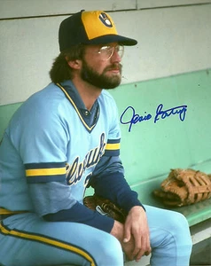Foto firmada por Jamie Easterly de los Cerveceros de Milwaukee #1 AUTO 1982 Serie Mundial - Imagen 1 de 1