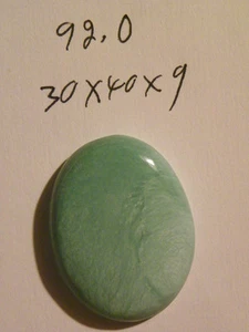 Variscite 30.17x39.77x8.98 mm. Oval Cab 92,0 Karat - Bild 1 von 2