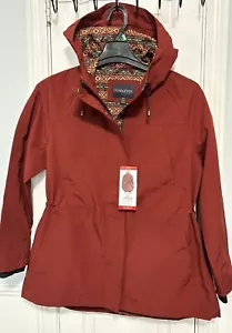 Pendleton Women's Rain coat Jacket, Full Zip Coat,windbreaker Size M, Red NWT - Picture 1 of 9