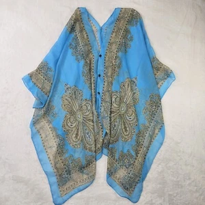 Badeanzug Bikini Bademode Bezug Damen Einheitsgröße blau transparent leichter Pullover - Bild 1 von 10