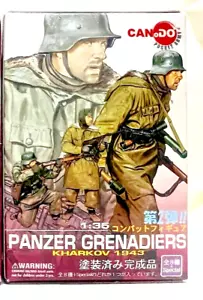 Cando 1/35 soldati - seconda guerra mondiale Barbarossa 1941 Winter Panzer Grendaiers x 4 figure - Foto 1 di 5
