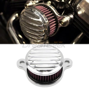 Aluminum Air Cleaner Intake Filter Kit for Harley Iron 883 Sportster 1200 Silver - Picture 1 of 9
