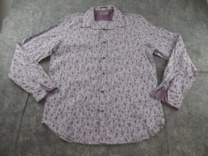 Ted Baker Shirt Size 5 Long Sleeve Button Up Collared Floral Regular Fit - Picture 1 of 13