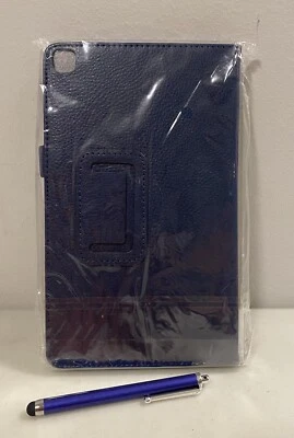 Funda EpicGadget Para Galaxy Tab A 8.0" Cuero Premium Plegable Folio Samsung Azul Foto 1 de 2