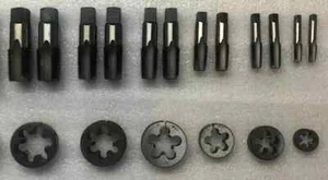 BSP BRITISH STANDARD PIPE BSP PARALLEL TAP SET 8 SIZE 1/8" TO 3/4" DIE SMUG - Bild 1 von 3