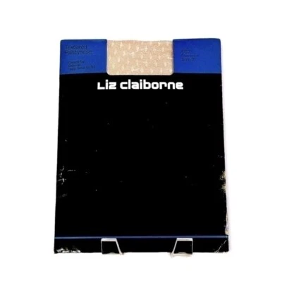 NIB VNTG Champagne LIZ CLAIBORNE Textured Pantyhose Tights Hosiery Legwear - Image 1 of 2