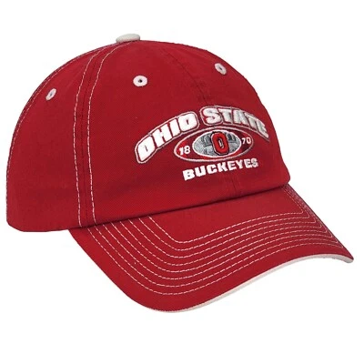 Ohio State Buckeyes Hat Red Football Baseball Cap Adjustable - Top of the World - Image 1 of 4