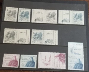 CZECHOSLOVAKIA- 2 decent sets w/ accompanying label sets - Picture 1 of 1