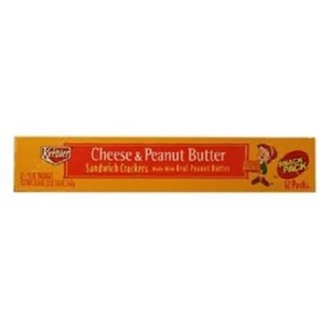 Keebler Sandwich Cracker, Cheese & Peanut Butter, Count 12 (1.8-oz) - Cookie & - Picture 1 of 1